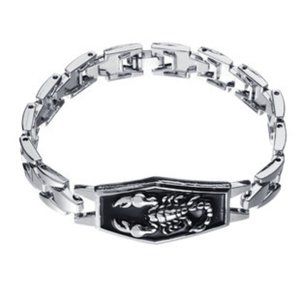 men silver Scorpion Bracelet